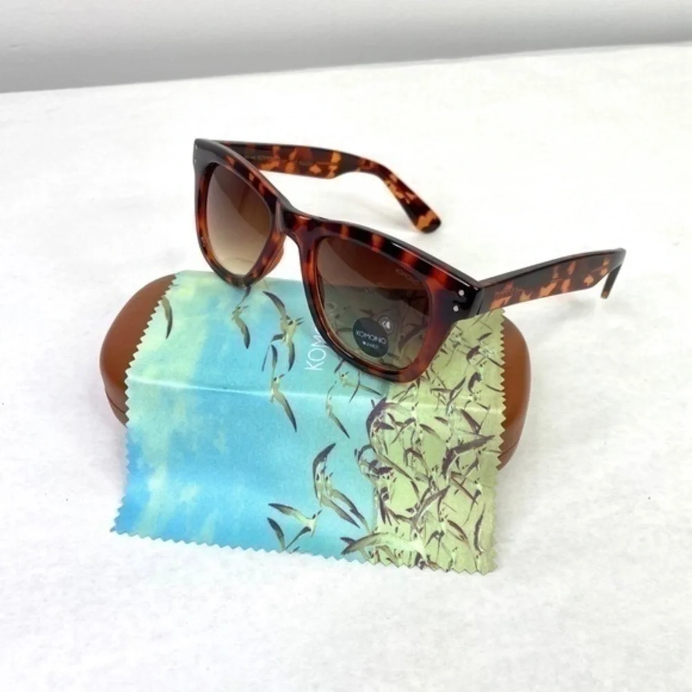 KOMONO Allen Tortoise Sunglasses (NEW) brown wayfarer